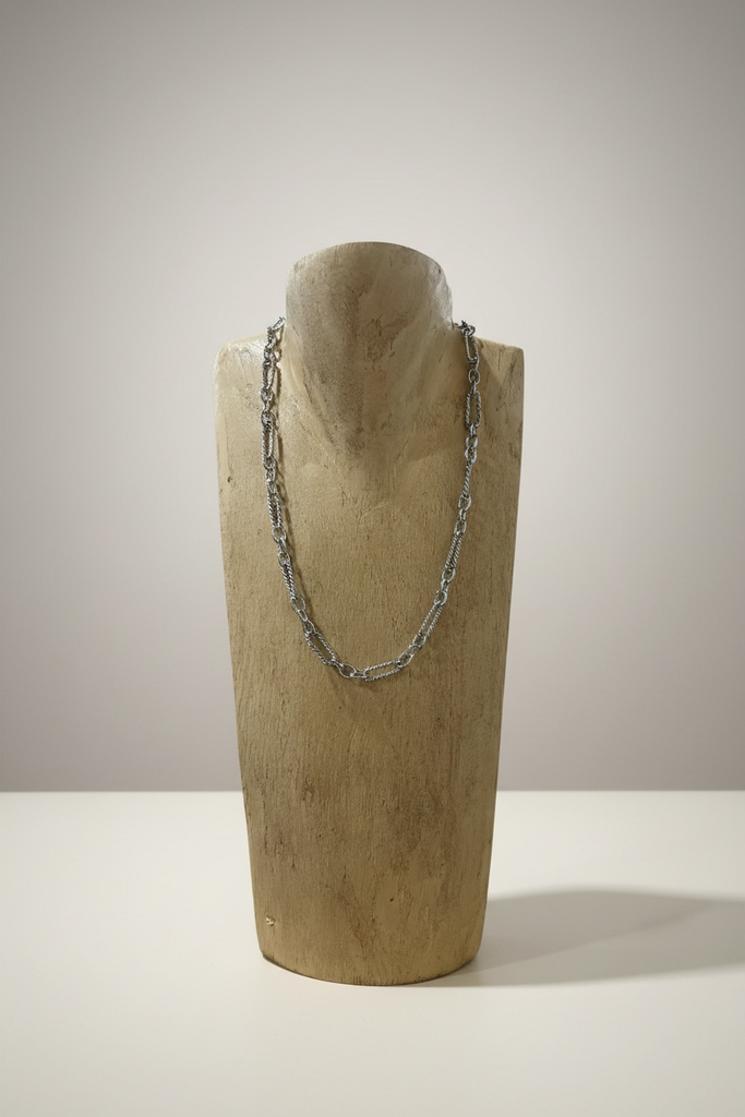 Collar cadena texturizada